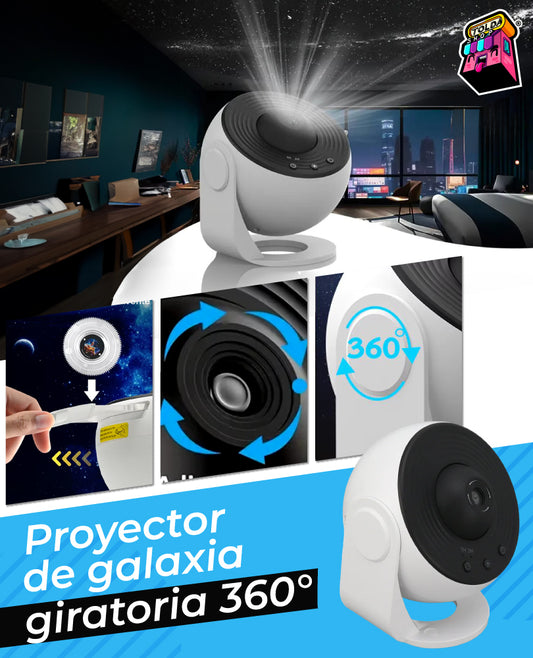 CosmosProject | Proyector de galaxia giratoria de 360°