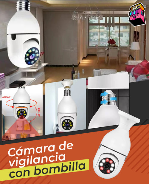 InvisiCam | Cámara de vigilancia inalámbrica con bombilla